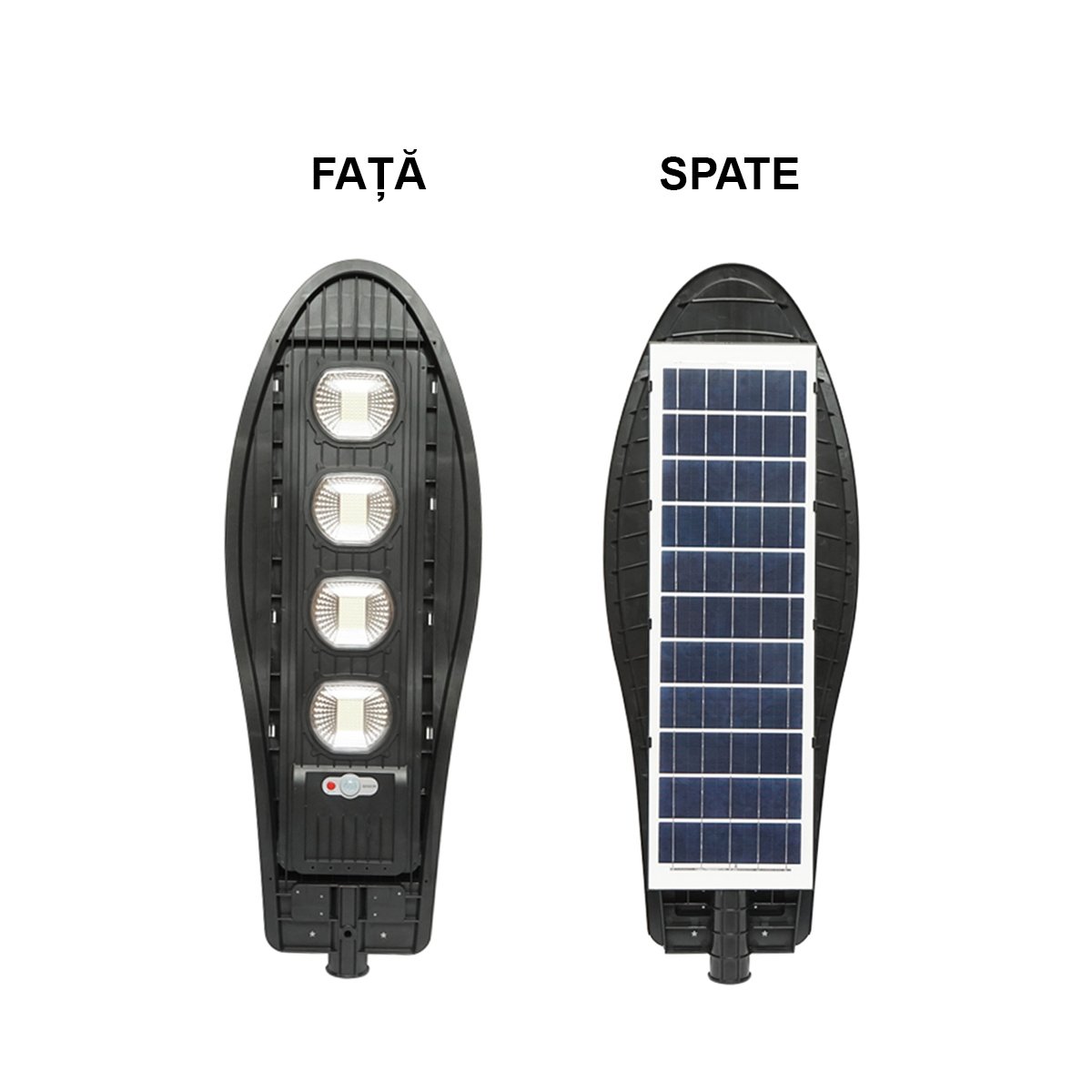 Lampa solara LED 200W pentru iluminat stradal cu panou solar si senzor de miscare Breckner Germany